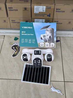 4 Lens Triple PTZ Camera V380 Max Bp19 | Outdoor Wifi Security