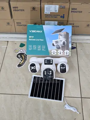 V380 Max 4 Lens 3 PTZ 4g Camera | Outdoor Sim Security Camera