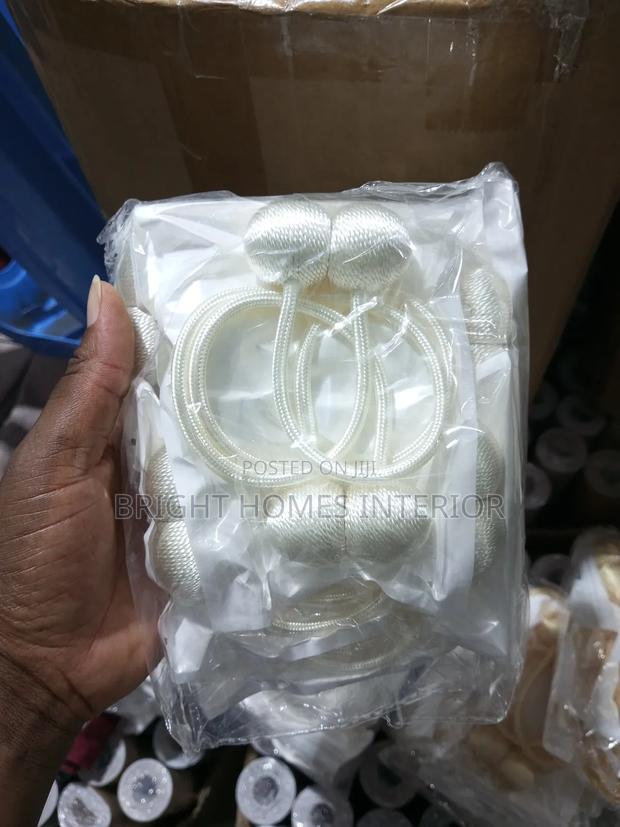 Cream Magnetic Tiebacks Magnetic Curtain Holders