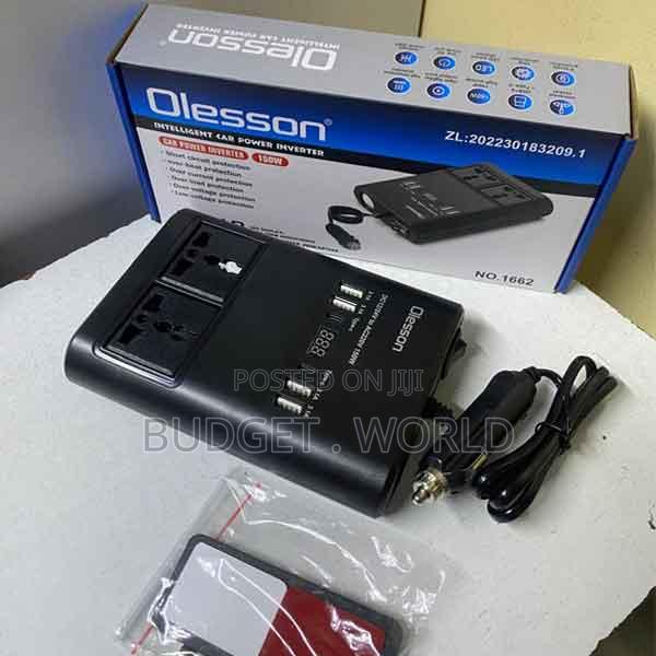 Dual Usb Type-C Cigarette Lighter Socket 150w Car Power Inverter