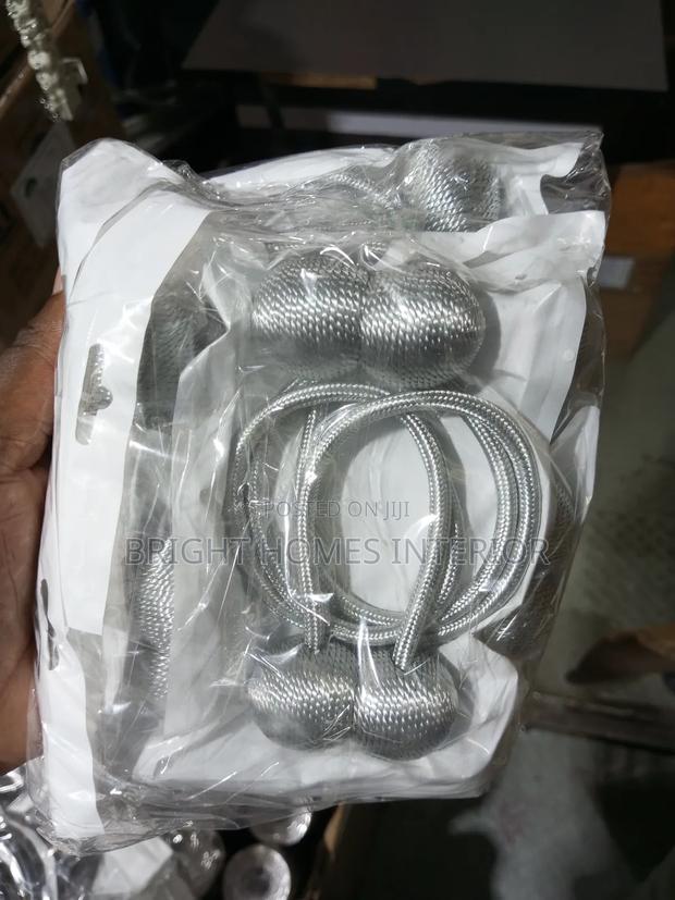 Light Grey Magnetic Curtain Holders Magnetic Tiebacks