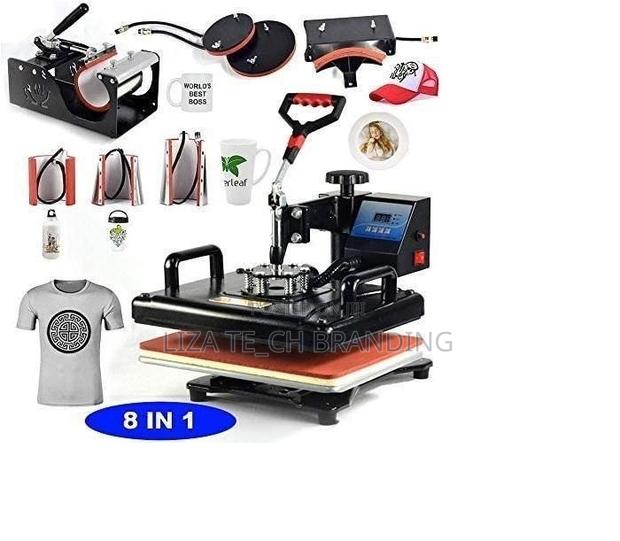 8 In 1 Heat Press Dual Digital Control 360 Degree