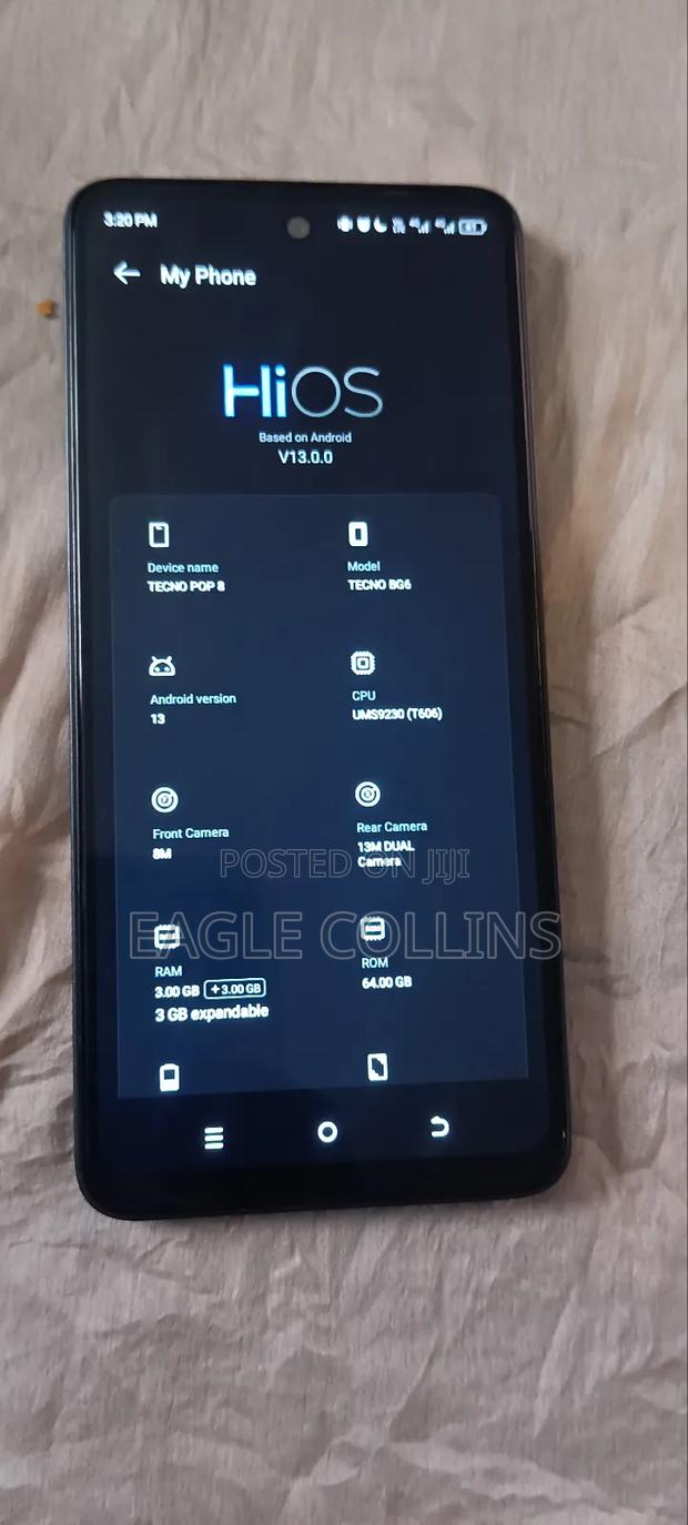 Tecno Pop 8 64 GB Black - thumbnail 4