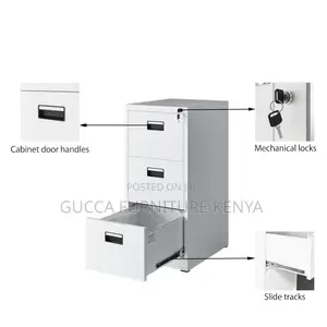 Filling Imported 3-Drawer Gym Storage Cabinet
