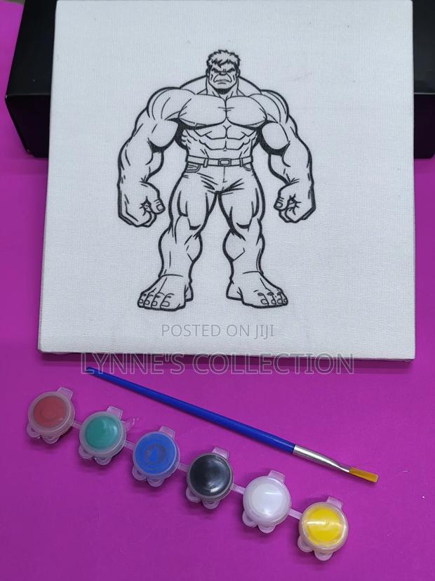 Canvas, Paints, Paint Brush - thumbnail 5