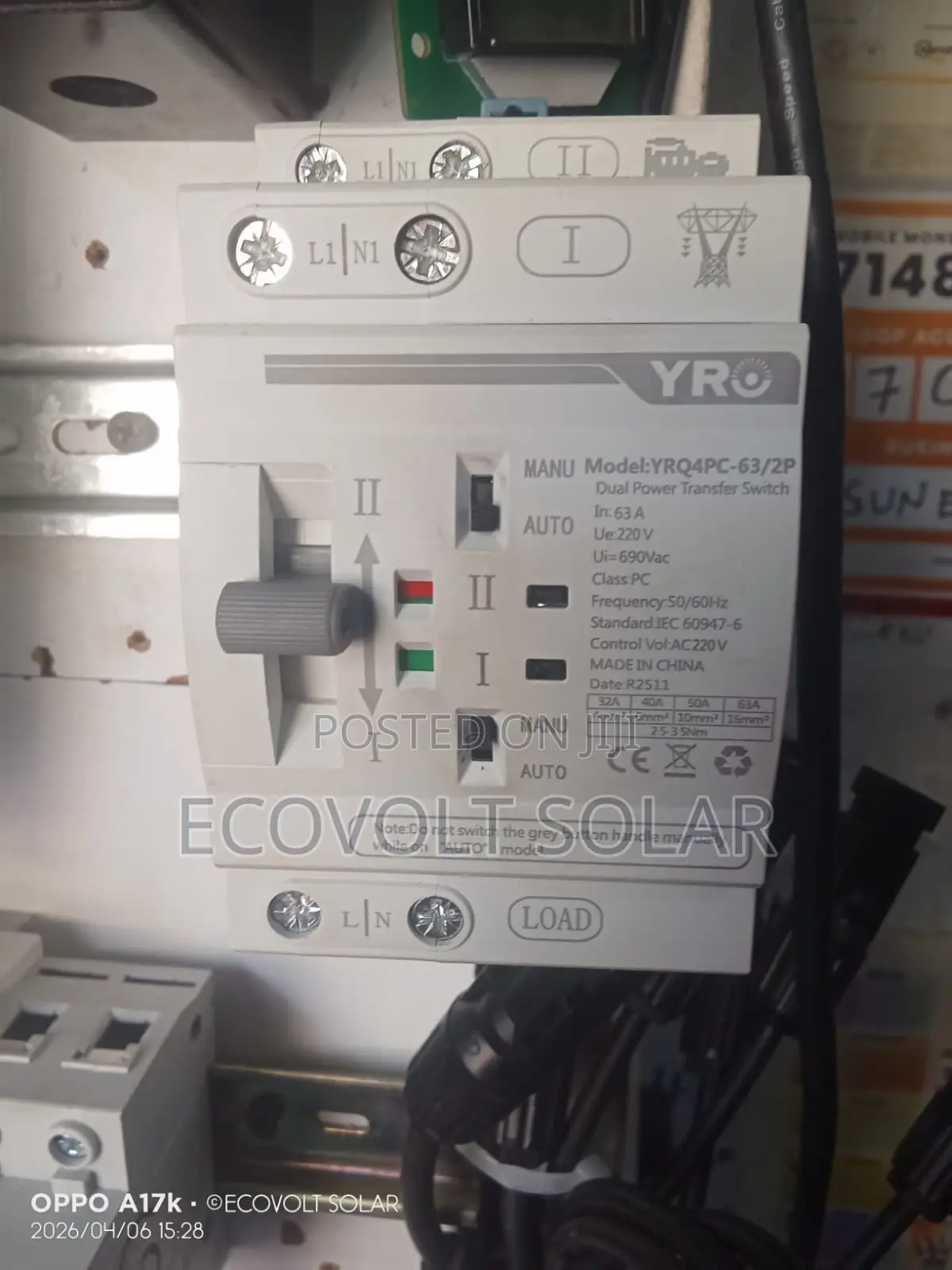 63a Automatic Change Over
