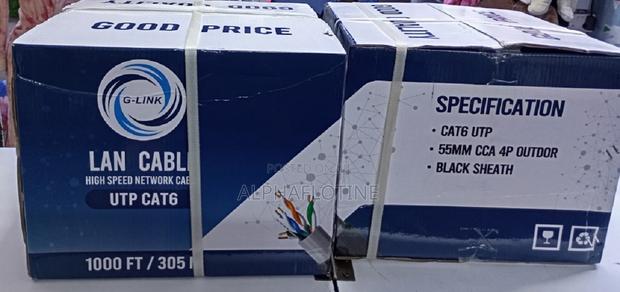 305m G-Link Lan Cable Highspeed Networking Cable Utp Cat.6 Blacksheath
