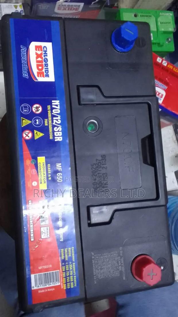 Chloride Exide N70/12/SBR Battery - thumbnail 2