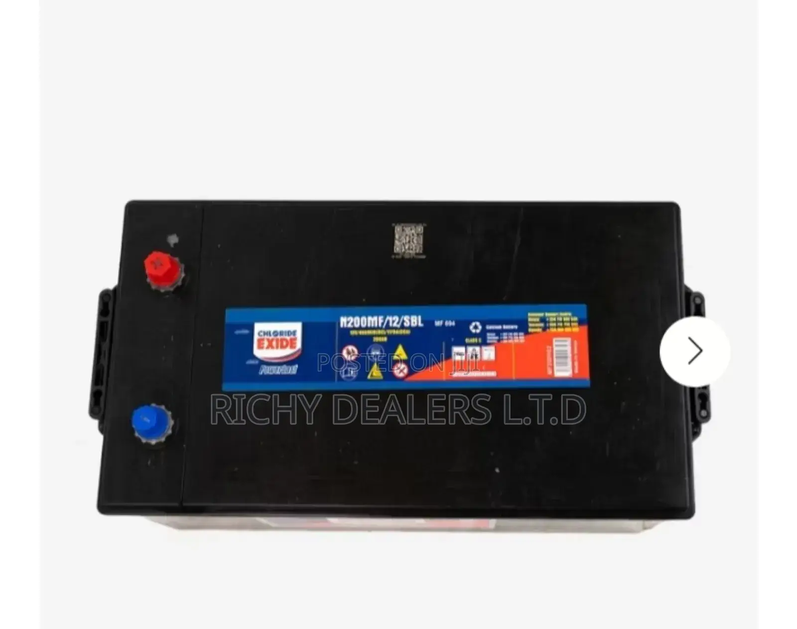 Chloride Exide N200/12/SBL Car Track Battery