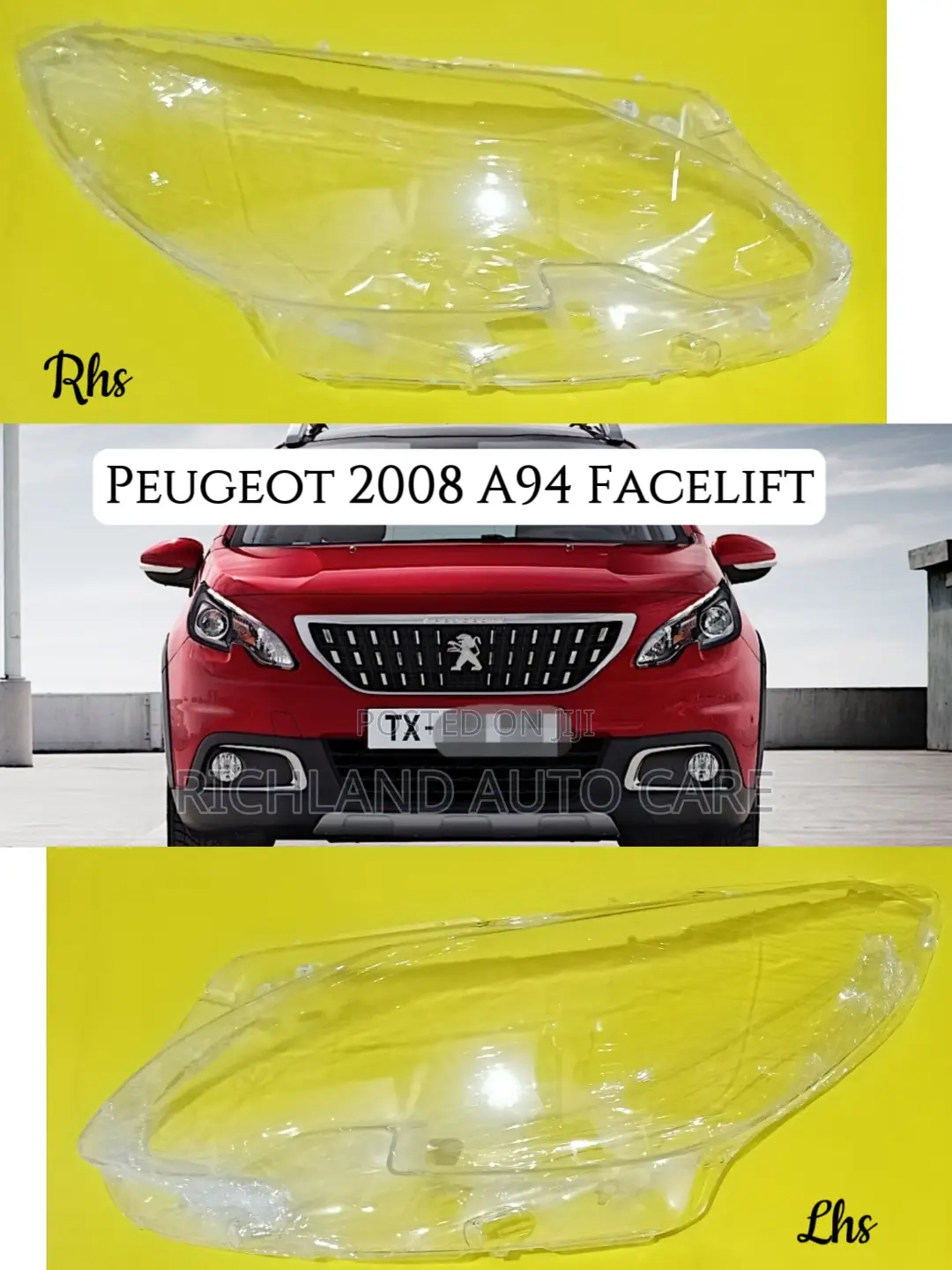 Headlamp Lens Cover Peugeot 208, 504, 2008, 3008