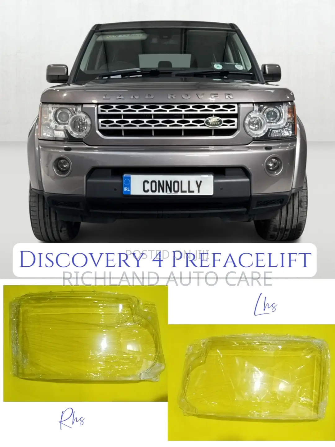 Headlamp Lenses Cover Land Rover Discovery 4 Prefacelift Facelift L319
