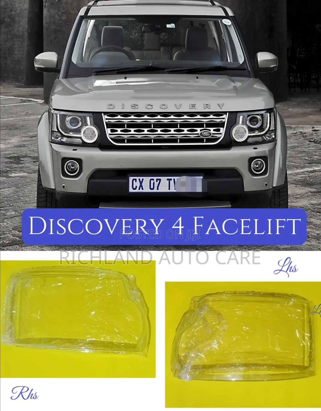 Headlamp Lenses Cover Land Rover Discovery 4 Prefacelift Facelift L319