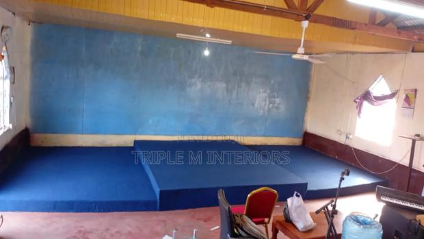 Blue Comfortable Wall-to-Wall 4mm Flooring Carpet
