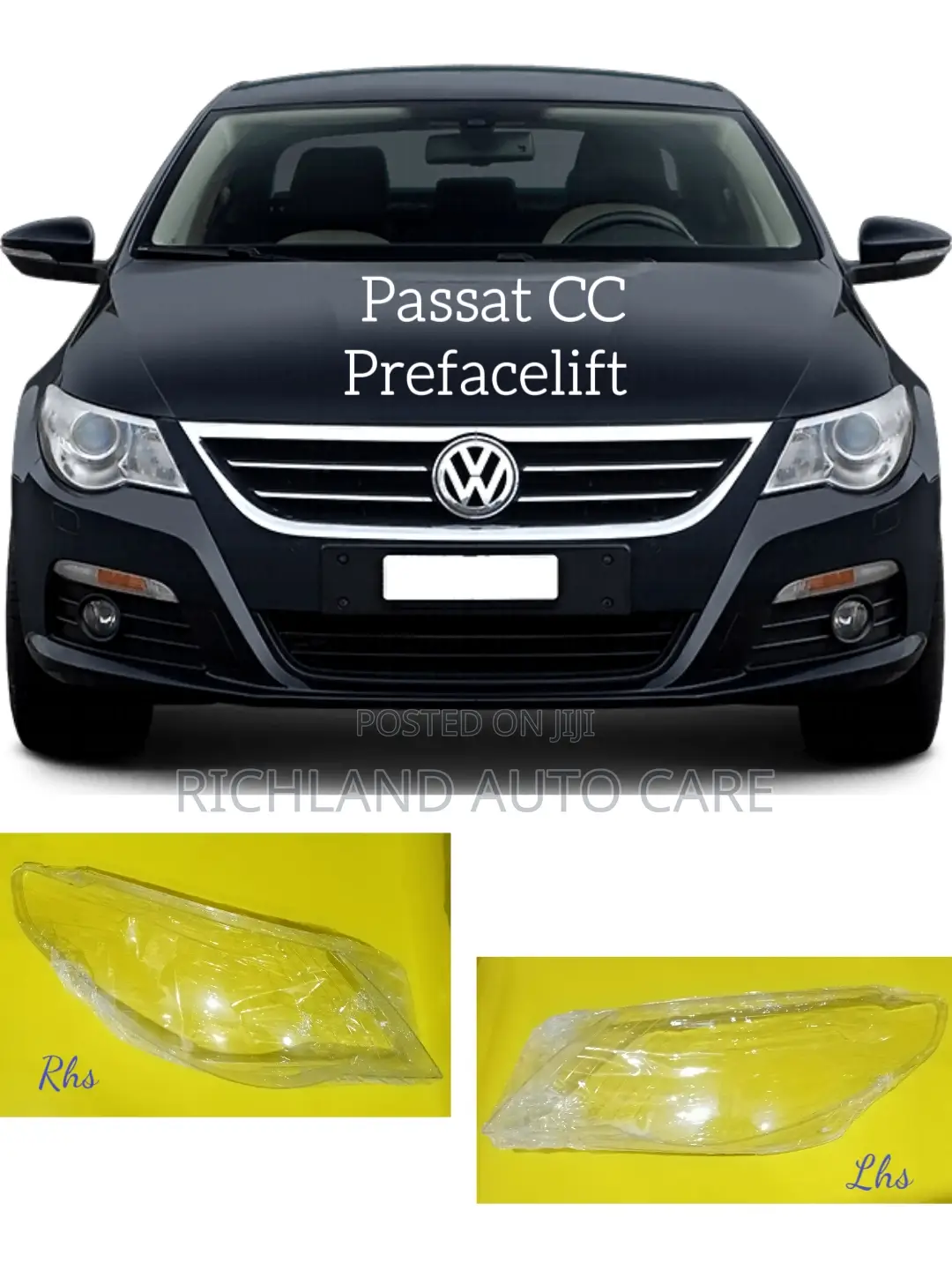 Headlamp Lens Cover Volkswagen Arteon, Jetta, Passat Cc, Sharan