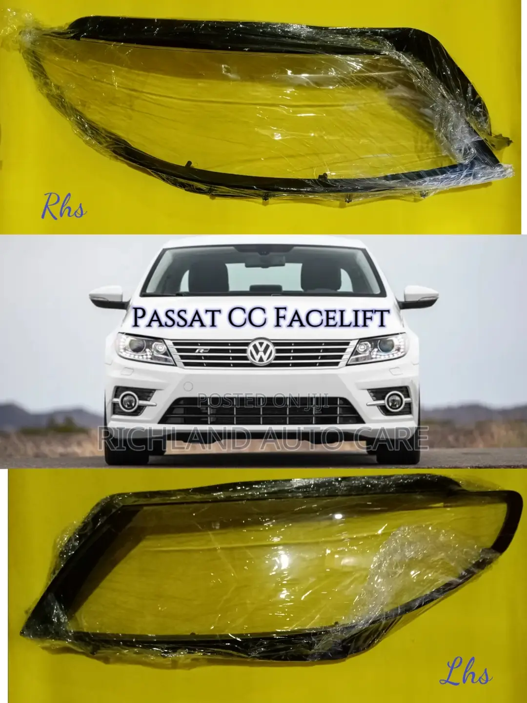 Headlamp Lens Cover Volkswagen Arteon, Jetta, Passat Cc, Sharan
