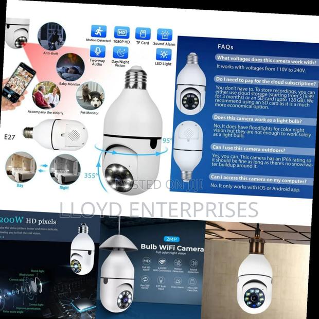 Wireless Nanny Wifi Camera Bulb - main view