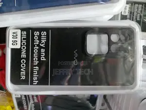Black Silicone Protective Cover Designed for the Vivo V30 5g