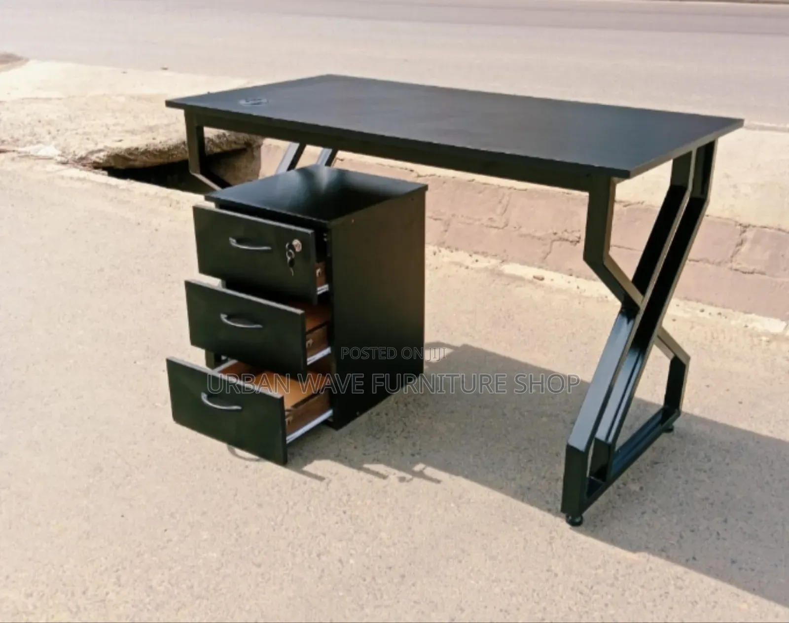 Study Desk With Storage Space Drawers
