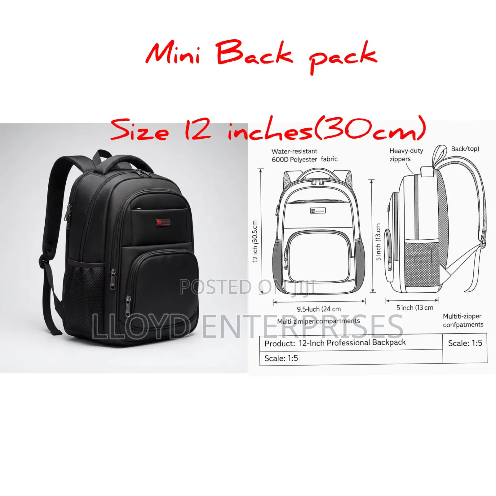 Mini Back Pack Bag-30cm
