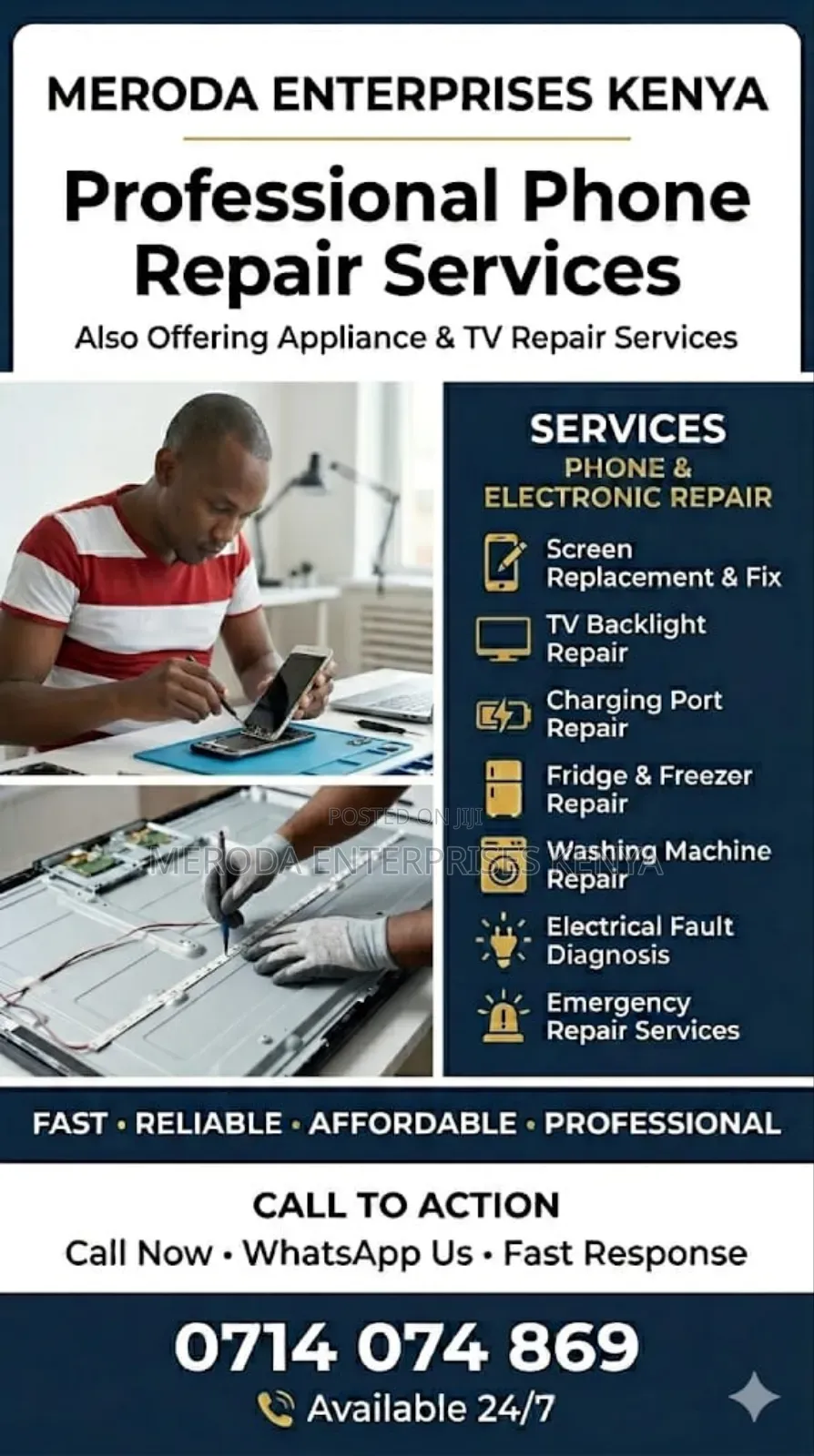 Professional Tv and Phone Repair Services
