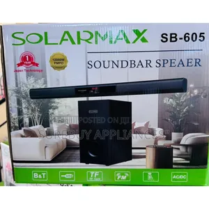 Solarmax 2.1 Channel Soundbar Speaker System With Subwoofer