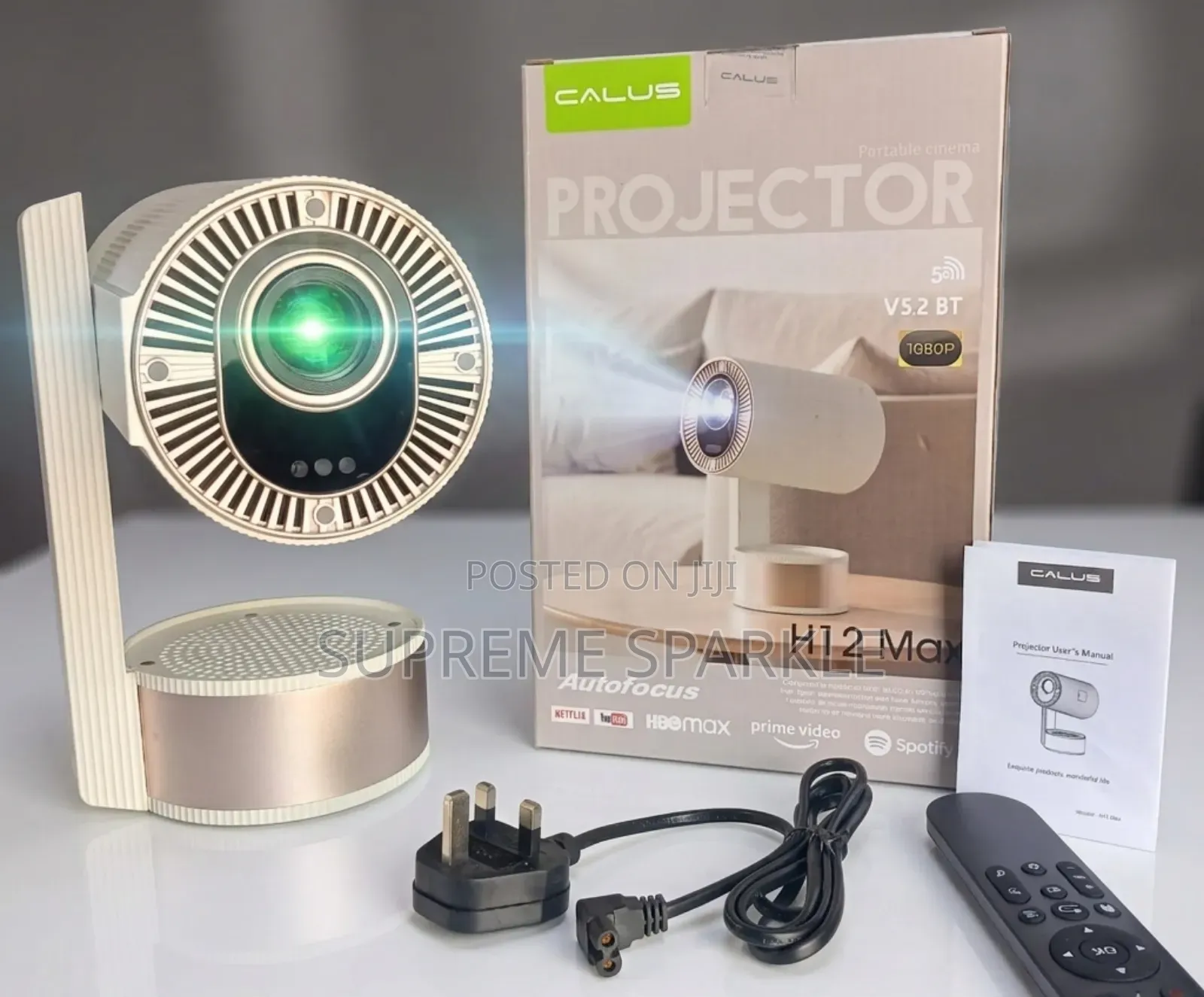 Calus H12 Max Cinema Projector. 1080p Full Hd, Ram 2gb,Rom 8gb