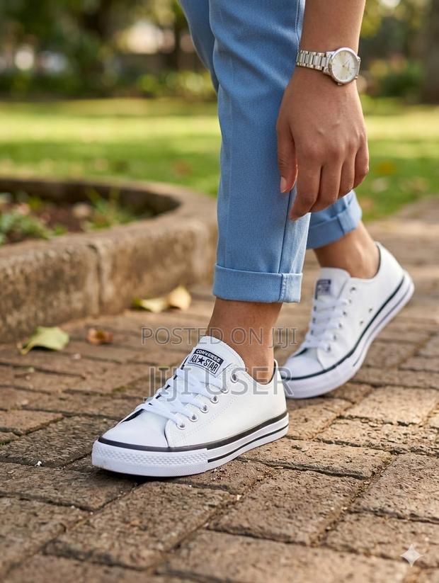 Unisex Leather Converse Sneaker - thumbnail 2