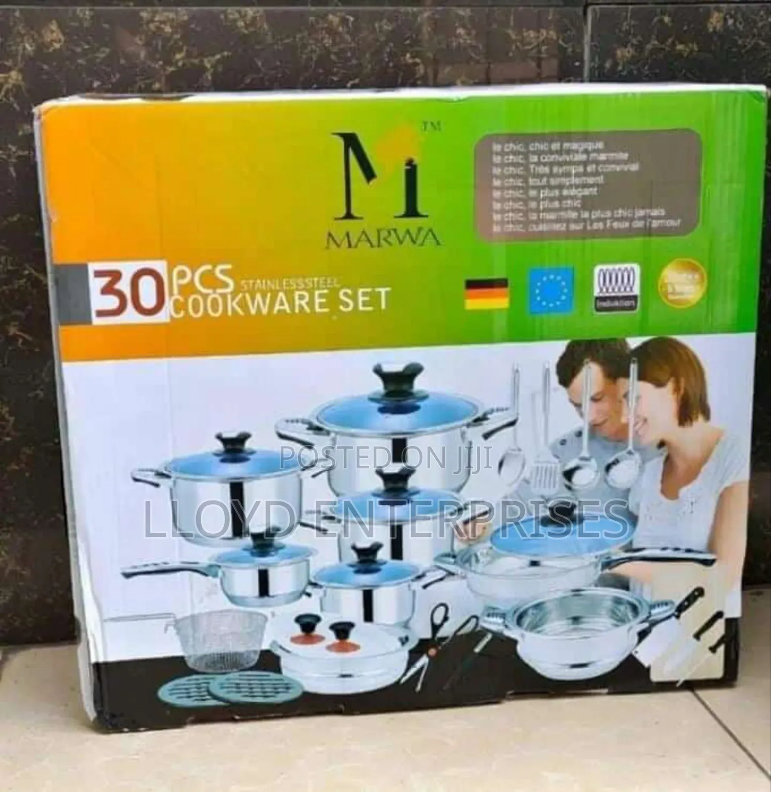 30pcs Stainless Steel Cookware