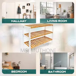 Versatile 3 Layer Natural Bamboo Shoe Rack/ Storage Organizer