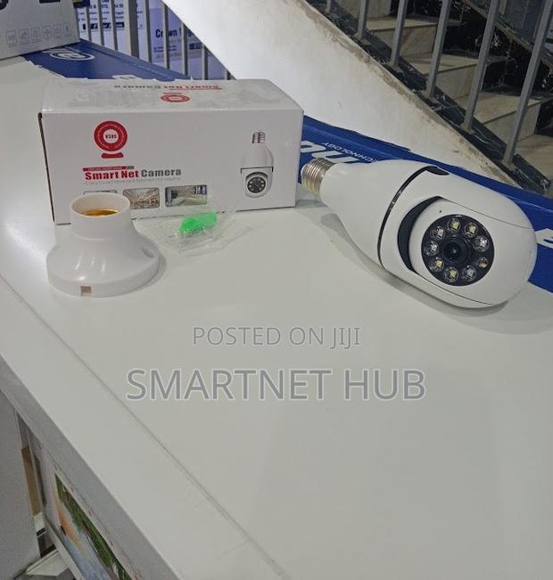 360o Degree Rotating V380pro Bulb PTZ Nanny Camera