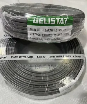 Gelistar Twin With Earth Electrical Cable. 1.5mm 90m, 300/500v