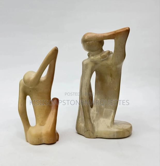 Kisii Soapstone Handcrafted Abstract Figurines - thumbnail 3