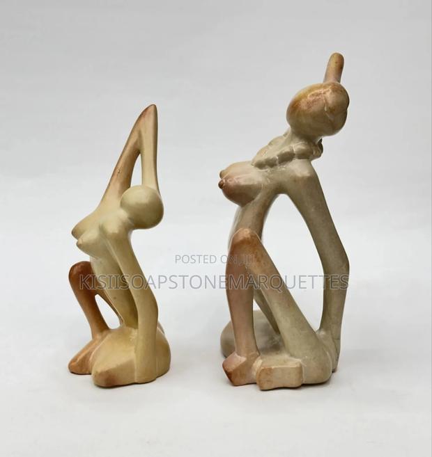 Kisii Soapstone Handcrafted Abstract Figurines - thumbnail 4
