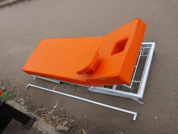 Foldable Orange Massage Bed - main view
