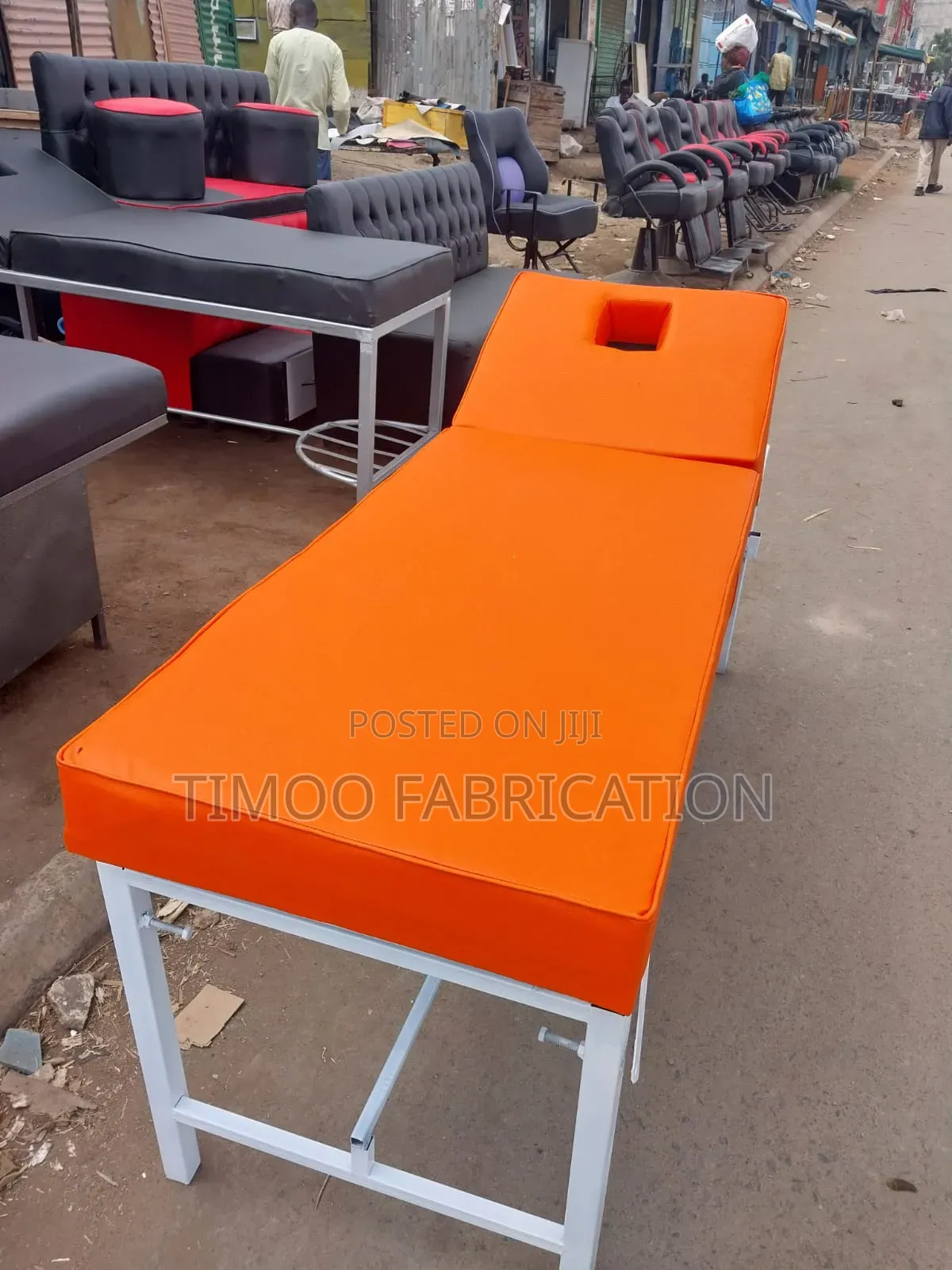 Foldable Orange Massage Bed