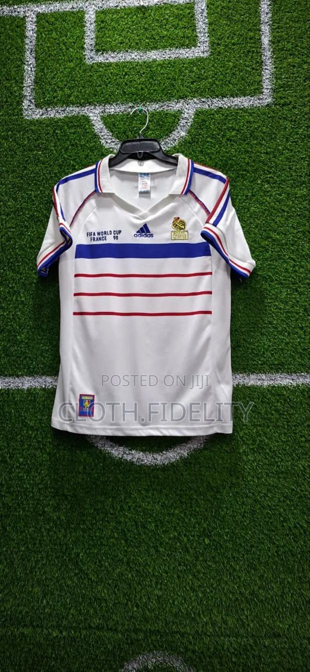 France Away 1998 Retro Jersey. - main view