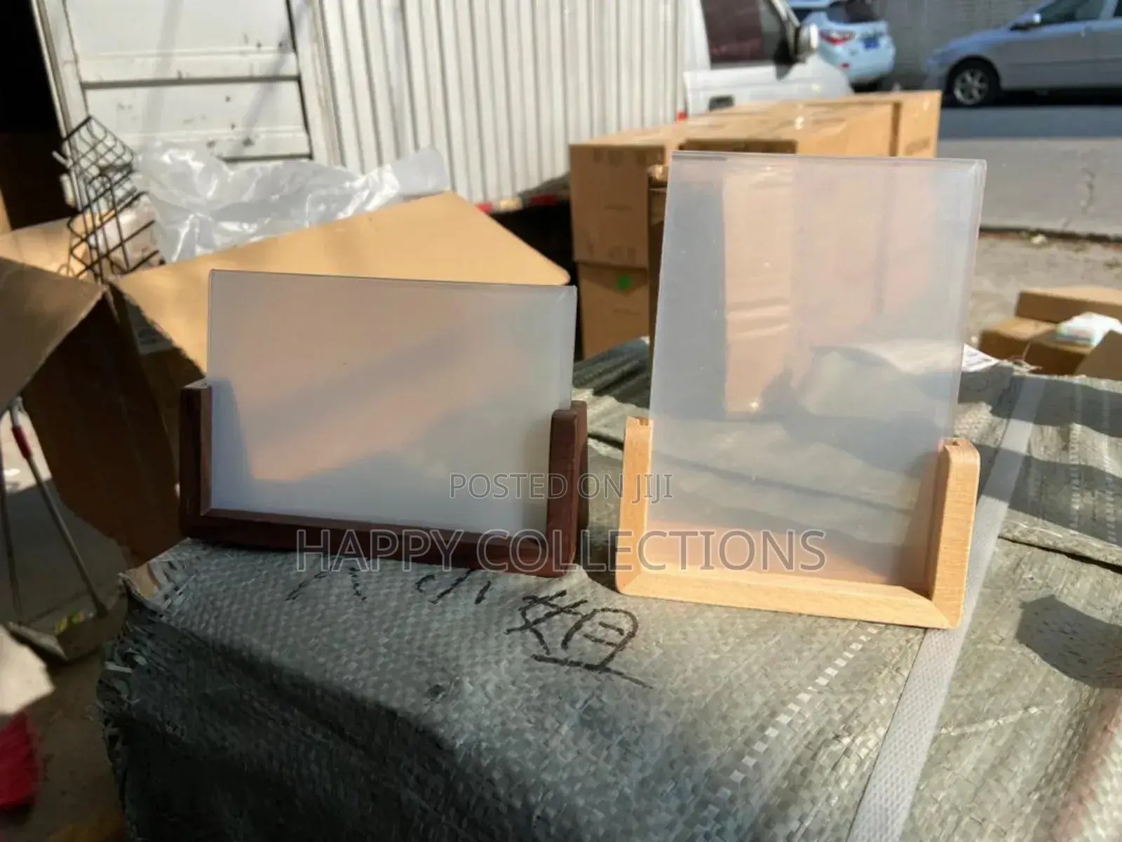 Acrylic Wall Frame With Wooden Base