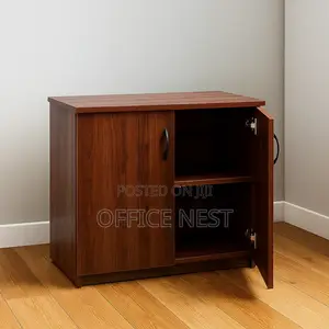 Brown Office Storing Credenza Cabinets