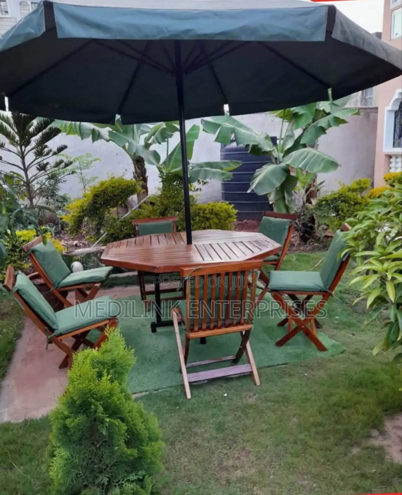 Gem Home Cushioned 6-Seater Garden Outdoor Shade