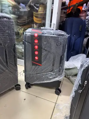 Black Medium Size Rubber Unbreakable Suitcase Height 57cm