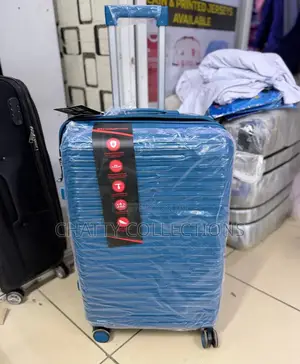 Turquoise Medium Rubber Suitcase Height 69cm