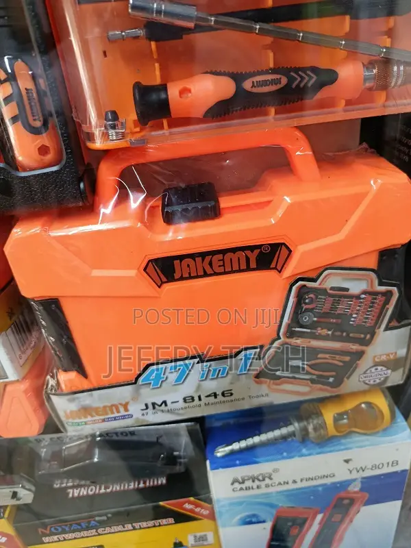Jakemy Jm-8146 47-in-1 Multifunctional Household Maintenance Toolkit.