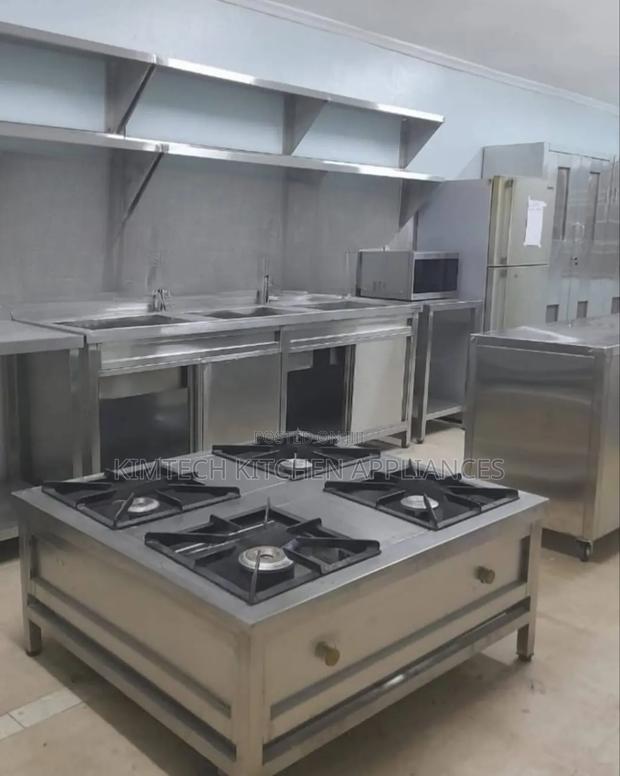 Square 4burner Burner Stainless Steel Cooker - main view