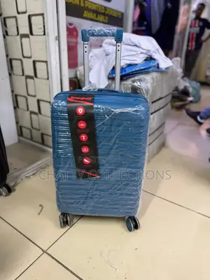 Turquoise Small Rubber Suitcase Height 59cm