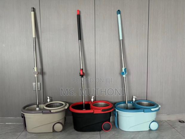 360-Degree Spin Mop Bucket Set Designed 4 Efficient Floor Cleaning.