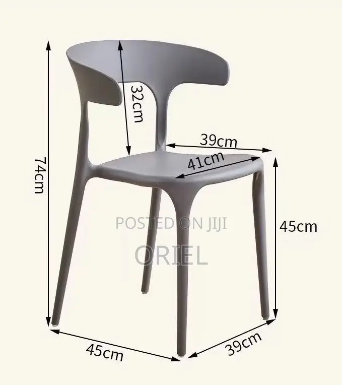 Home Chairs : Heavy-Duty Stackable Plastic Utility Chair