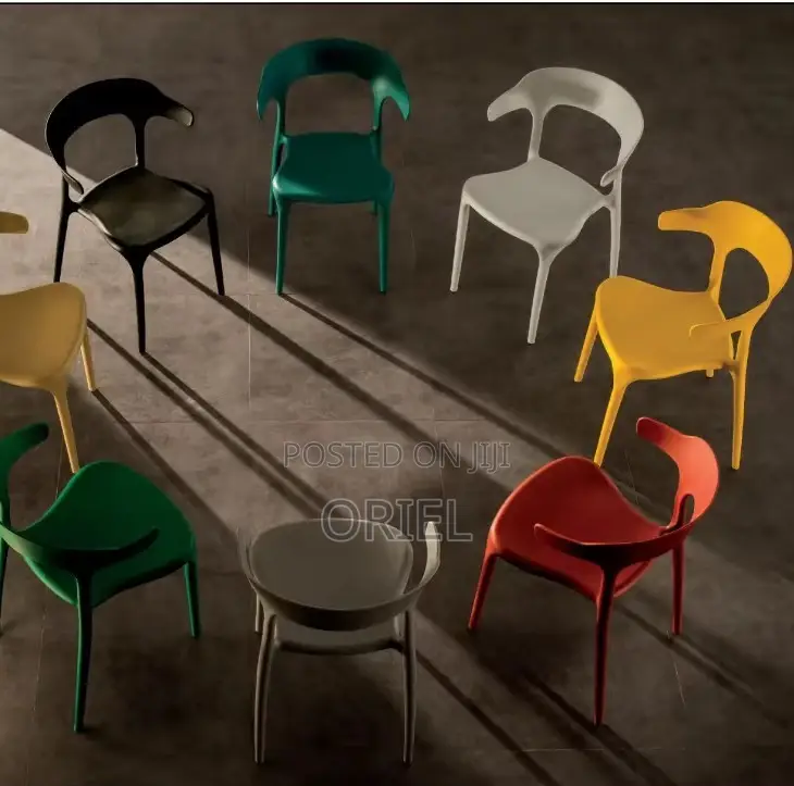 Home Chairs : Heavy-Duty Stackable Plastic Utility Chair