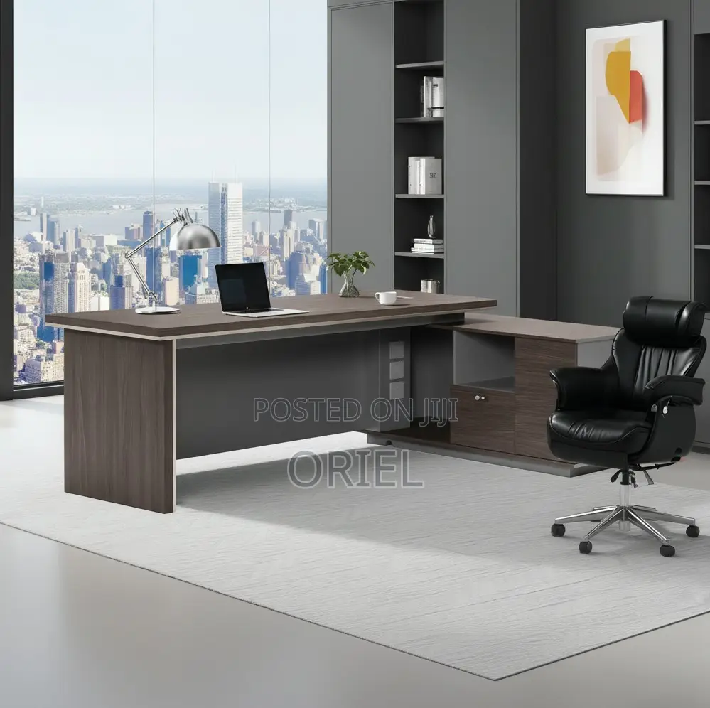 Executive Desks : 160cm L-Shaped Executive Office Workstation Desk