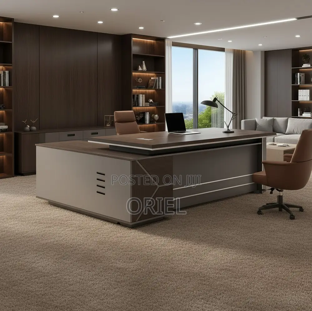Executive Desks : 160cm L-Shaped Executive Office Workstation Desk