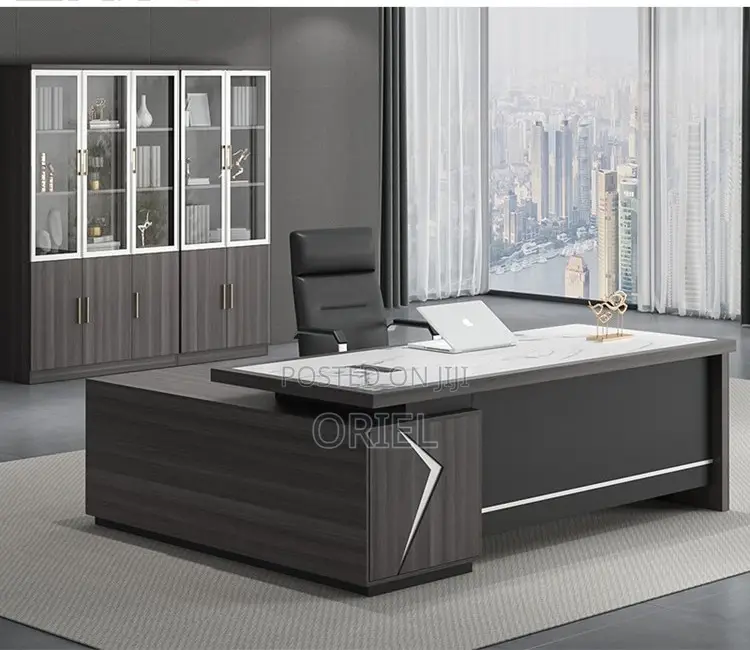 Executive Desks : 160cm L-Shaped Executive Office Workstation Desk